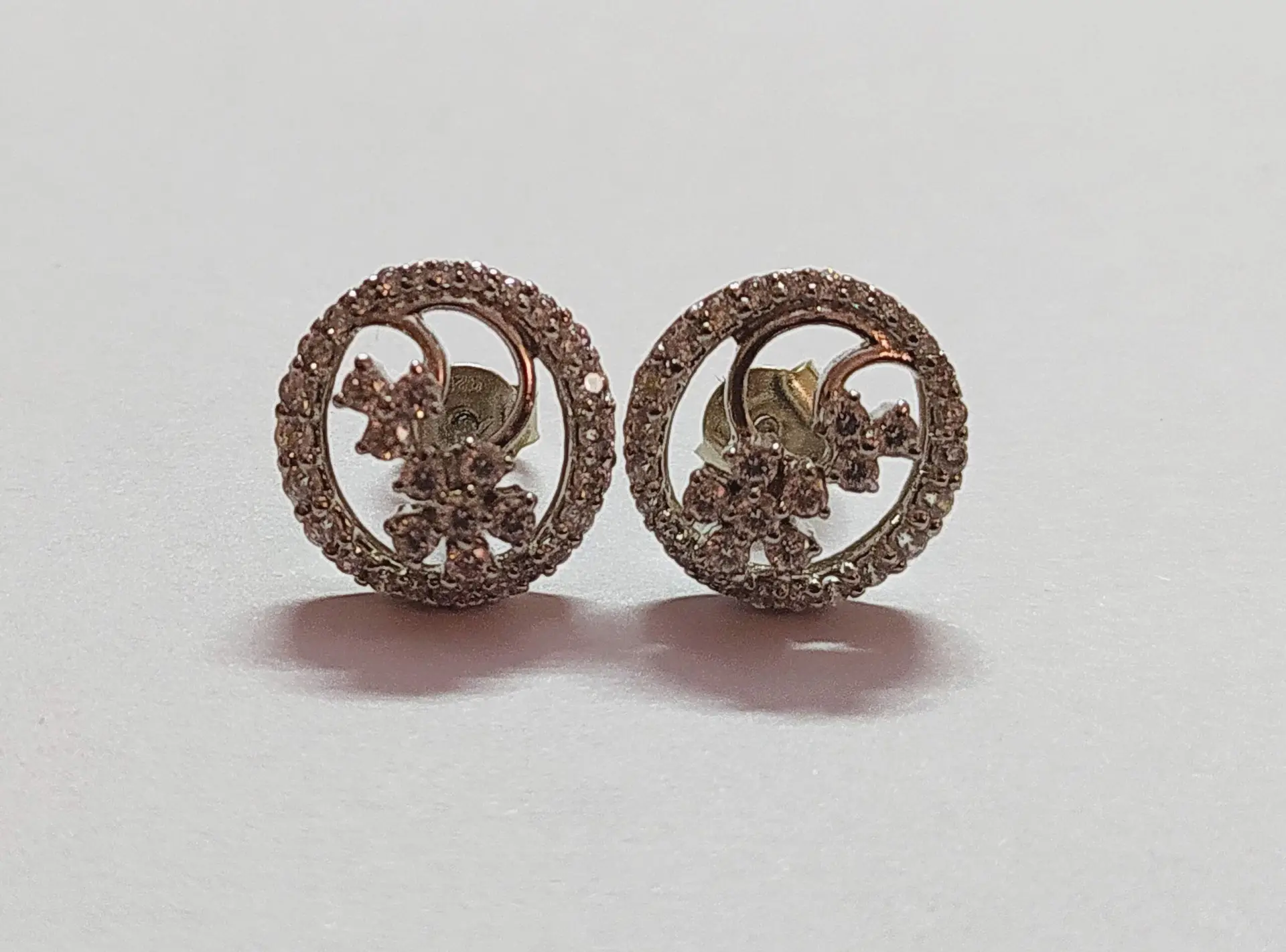 Eternal Bloom Floral Silver Earrings - Image 4
