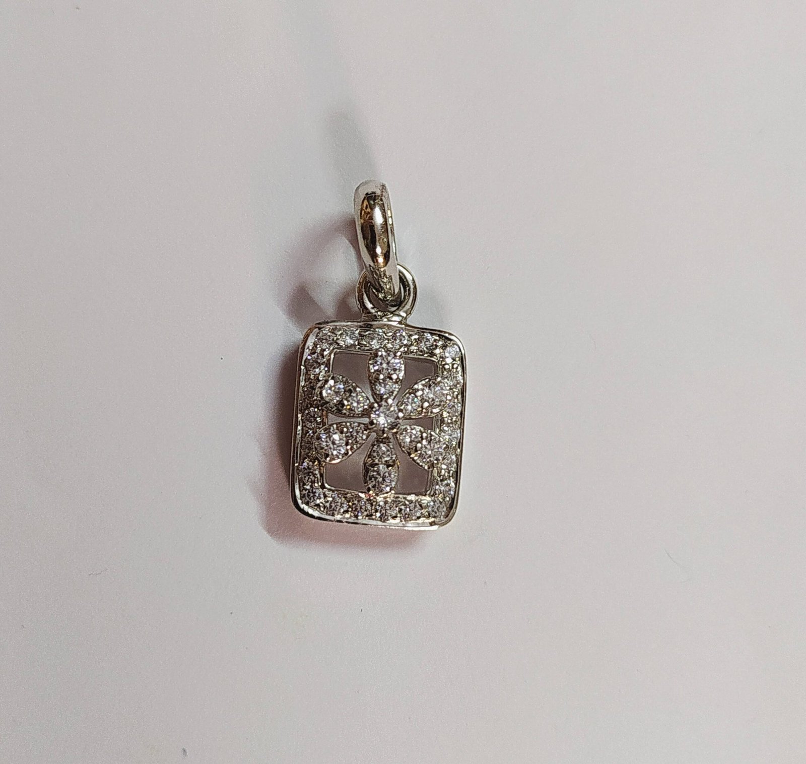 Linear Pave Silver Pendant - Image 5